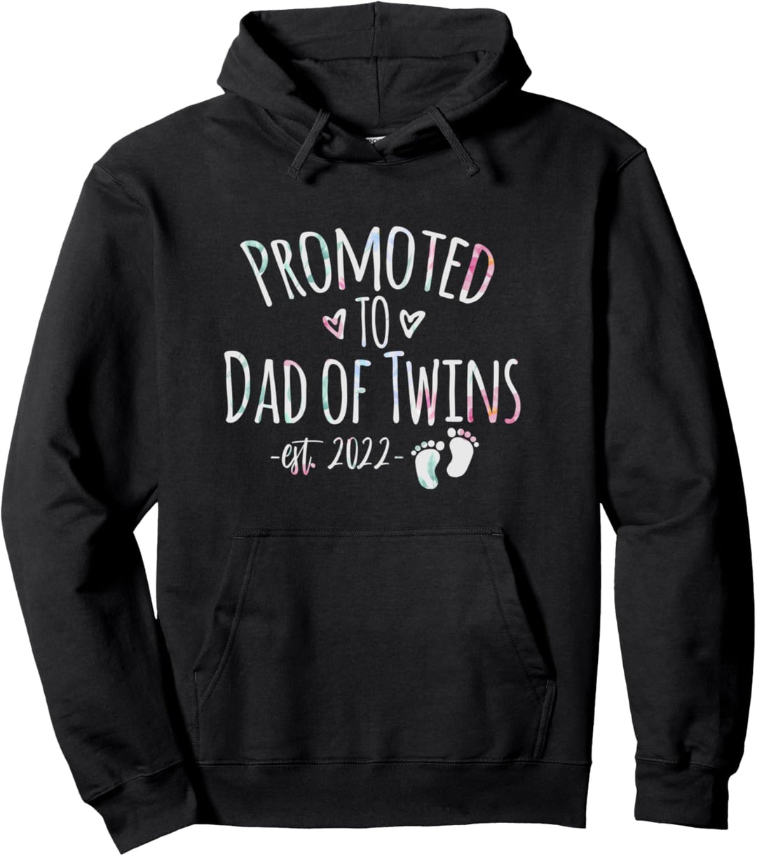 Papa 2022, Vater werden Geschenk, Zwillingspapa, Mann Pullover Hoodie