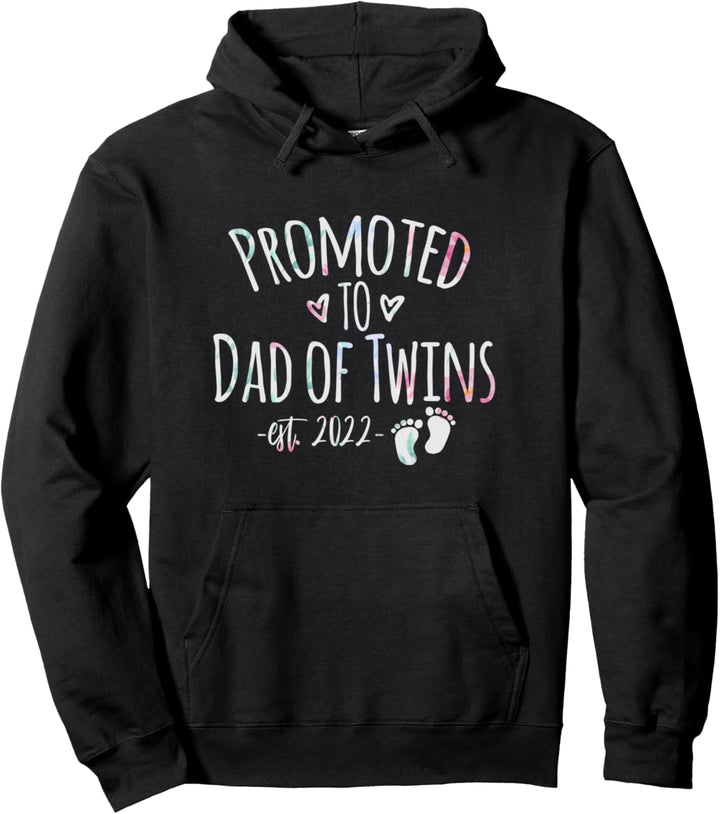Papa 2022, Vater werden Geschenk, Zwillingspapa, Mann Pullover Hoodie