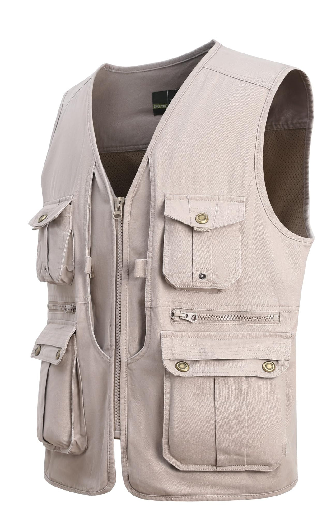 Herren Outdoor Weste Anglerweste mit Vielen Taschen Freizeit Jagd Herrenwesten Sommer Camping Multif