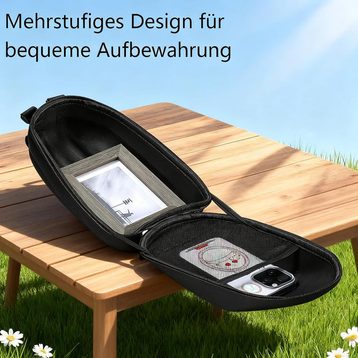 E-Scooter Tasche, Scooter Tasches | E-Scooter Fronttasche mit Hardcase PU, 3L, Schnellverschluss, fü