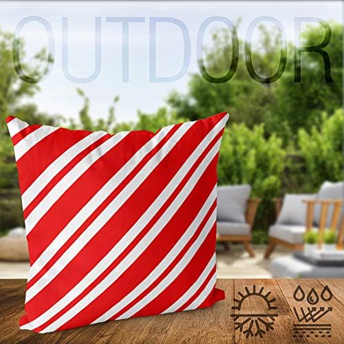 VOID Weiss Rot gestreift Kissenbezug Kissenhülle Sofakissen Kissen Deko Outdoor-Kissen Dekokissen, K