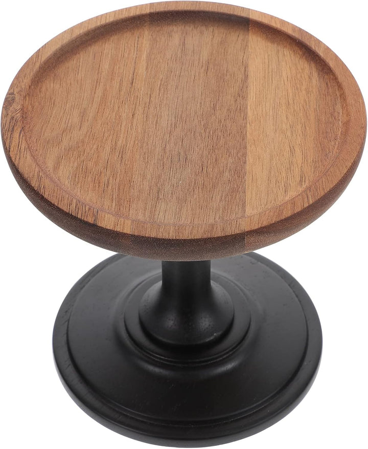 Cabilock Cake Stand Holz Tortenplatte mit Fu? Torten Teller Cupcake Tortenplatte Tortenteller Kuchen