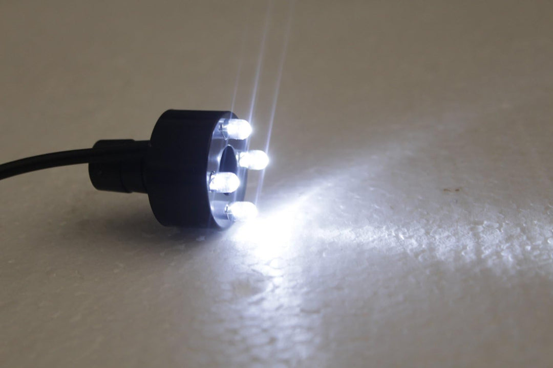 Arnusa Springbrunnenpumpe mit 3X LED Beleuchtung Tauchpumpe Teichpumpe Springbrunnen Pumpe (1500 L/H