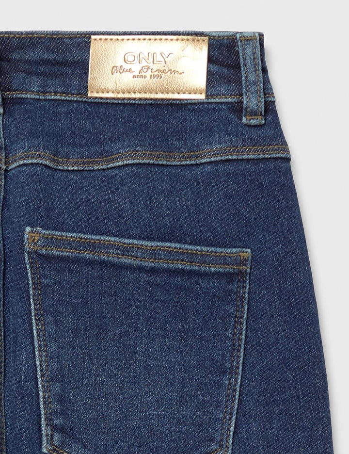 ONLY Female Skinny Jeans ONLBLUSH Mittlere Taille Skinny Fit Knöchellang Jeans 25W / 30L Dark Blue D