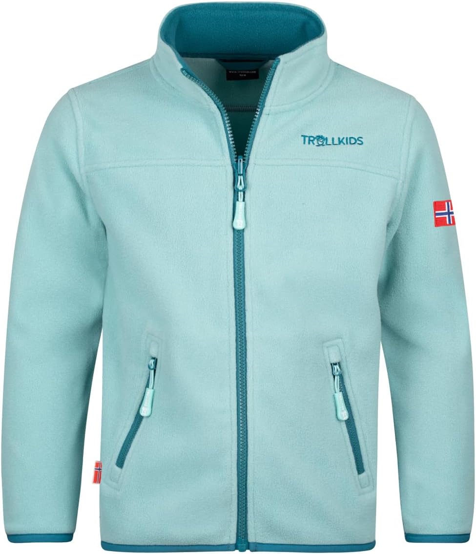 Trollkids Mädchen Bryggen wasserdichte winddichte 3in1 Jacke 128 Blaugrün/Wasserblau, 128 Blaugrün/W