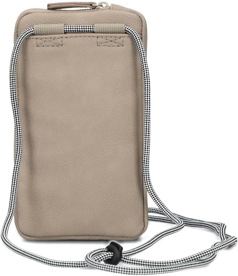 Zwei Handytasche zum Umhängen MP30 Smartphone-Etui 19 x 10 cm, Kleingeldfach + 4 Kartensteckfächer,