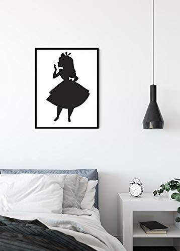 Disney Wandbild von Komar | Alice Silhouette | Kinderzimmer, Babyzimmer, Dekoration, Kunstdruck | Gr