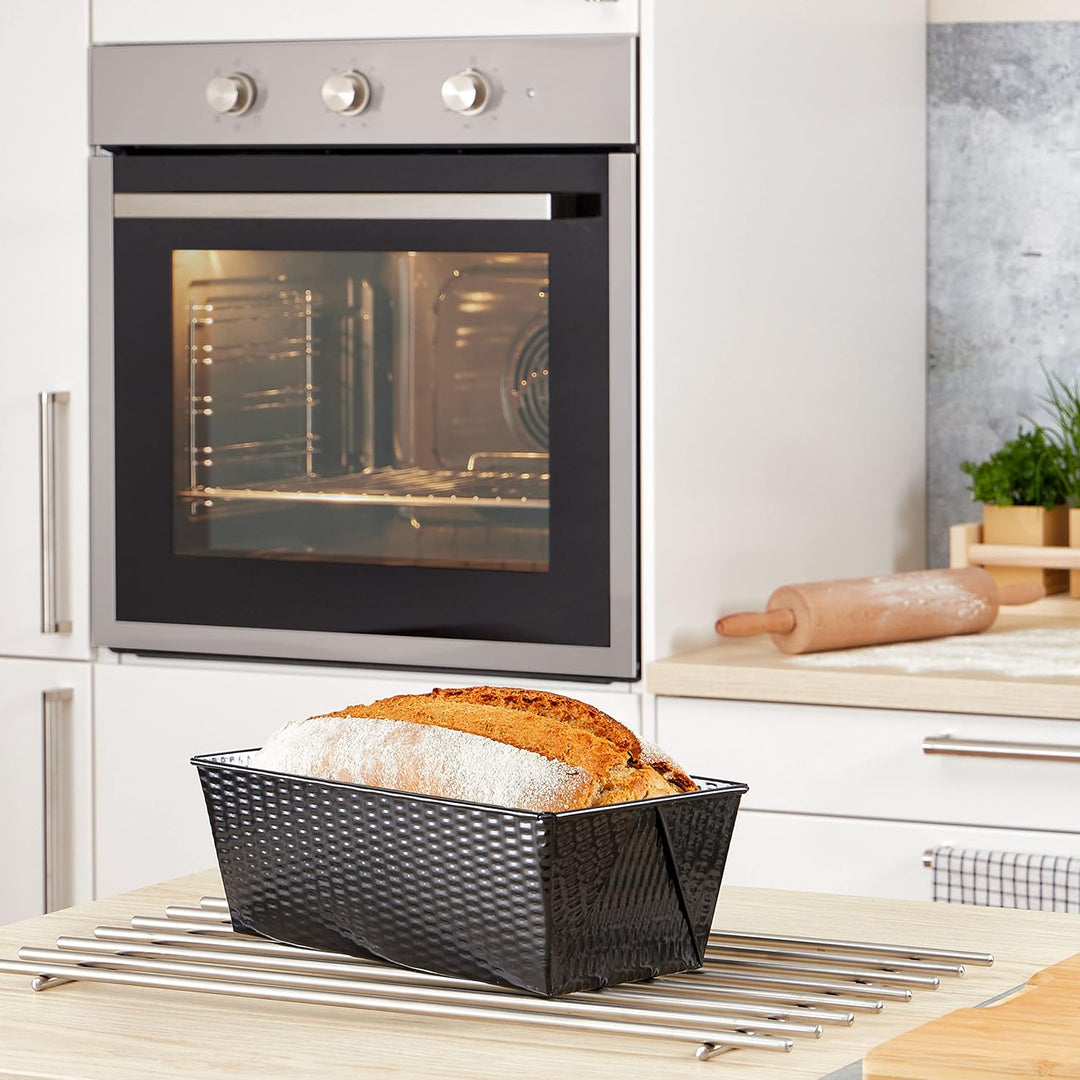 Grizzly Brotbackform, Kastenform 30 x 15 cm, sauerteigbeständig, antihaft, hoher Rand, Kastenbackfor