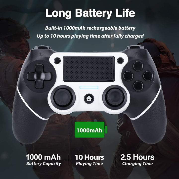 VooFun Controller Kompatibel für PS4, Wireless Controller Kompatibel mit PS4 Pro Slim, Bluetooth Gam