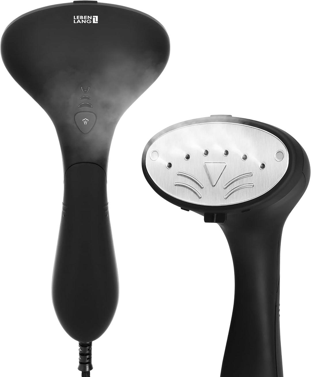 LEBENLANG Steamer Dampfglätter - Inkl. Zubehör Aufsätze & Messbecher I Steamers Streamer Sream Dampf