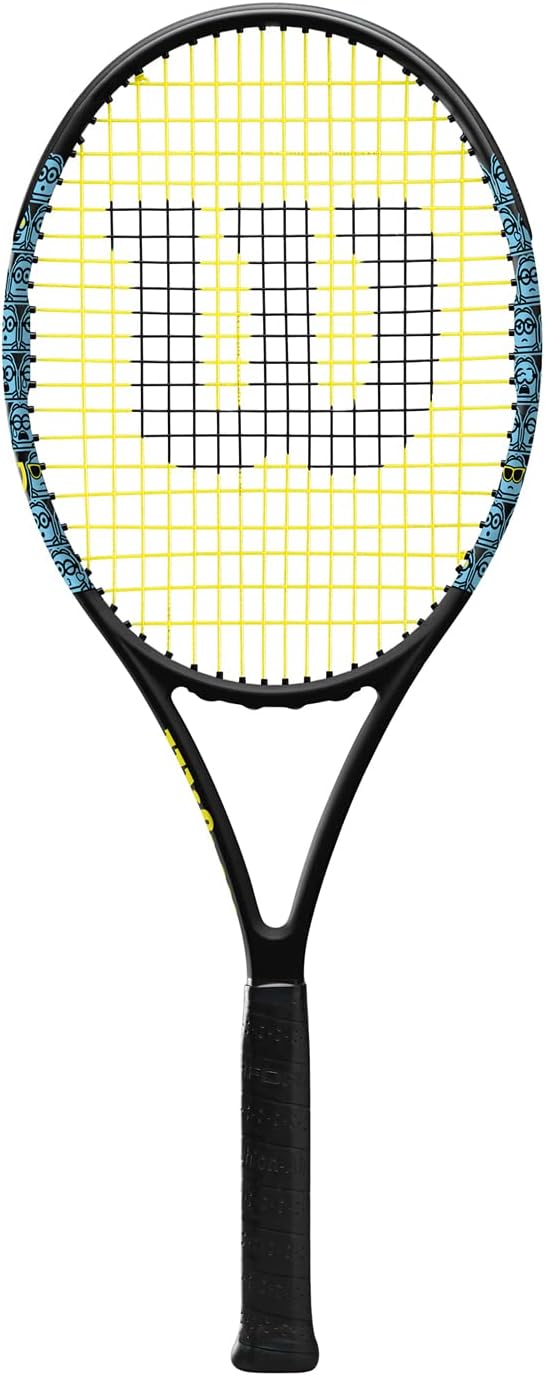 Wilson Tennisschläger Minions 103, Carbonglasfaser, Kopflastige Balance, 285 g, 69,2 cm Länge Griffs