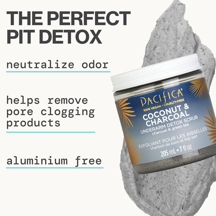 Pacifica Beauty Detox-Peeling, Kokosnuss und Kohle, vegan, ohne Tierversuche hergestellt, 200 ml