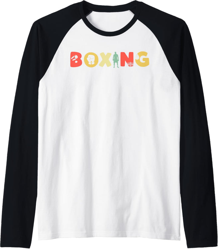 Retro Boxen Boxkampf - Vintage Boxer Raglan