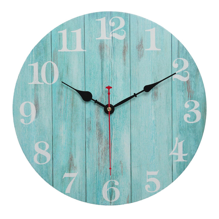 keivmlvt Modernes 32,5CM wanduhr aus Holz - Gepolstert - ohne tickgeräusche - für Wohnzimmer, Küche,