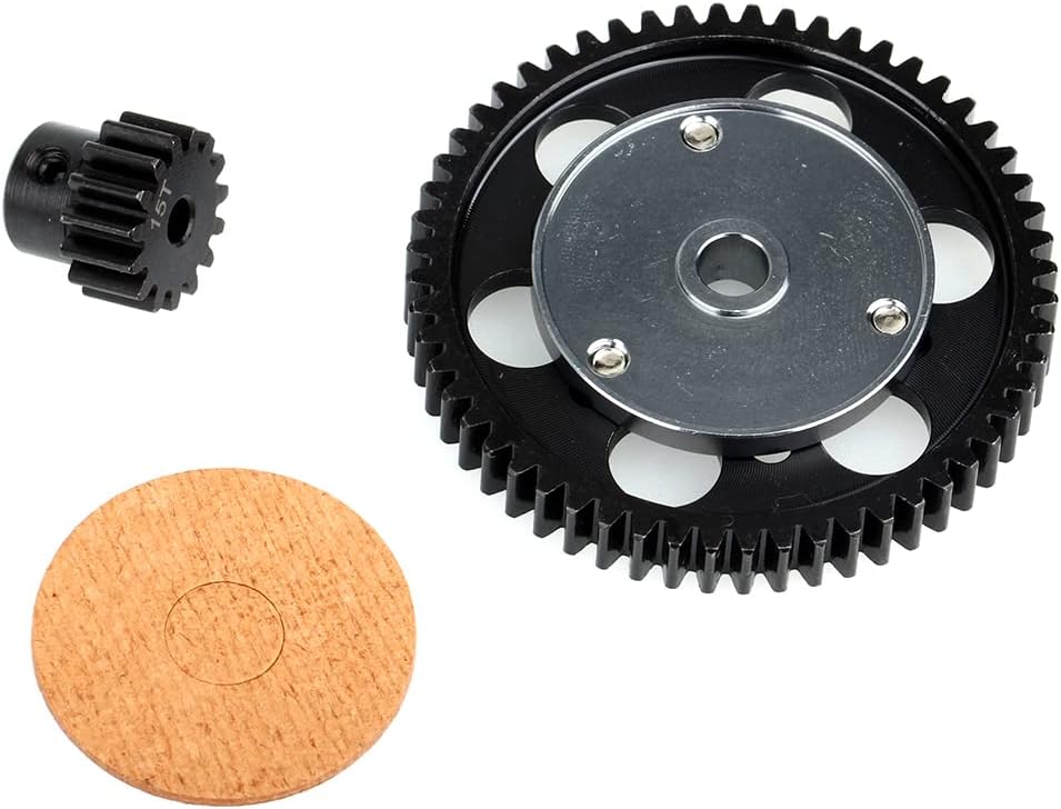 LCX Racing 1/10 RC Crawler Auto gehärteter Stahl 32P 56T Sporengetriebe mit 15T Ritzel für axiales S