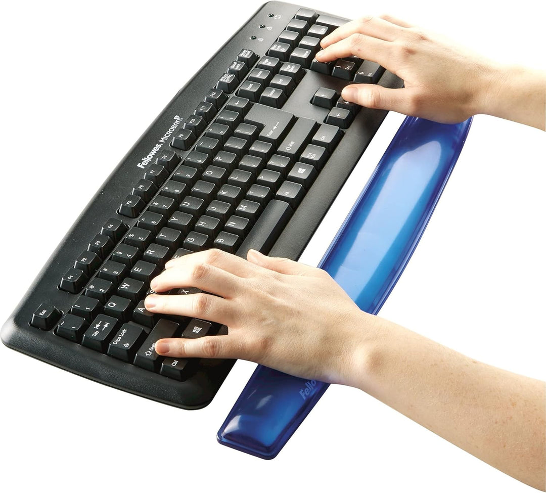 Fellowes Handgelenkauflage Crystals Gel - für die Tastatur - ergonomisch - schmutzabweisend und abwa