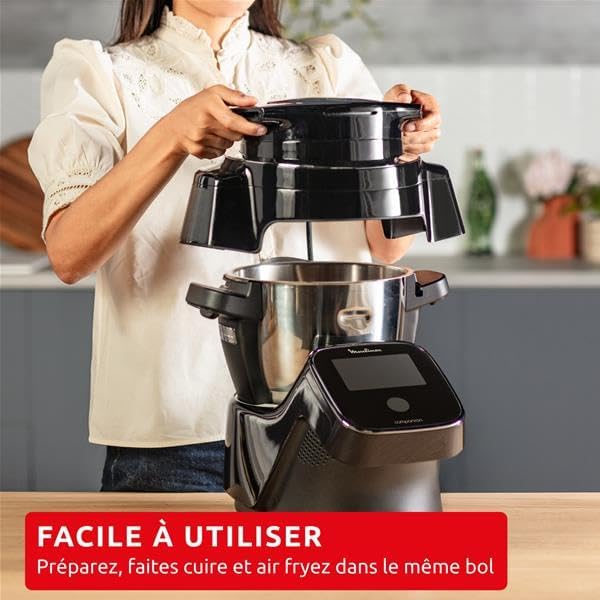 Moulinex Companion HF1508F0 Air Fryer Extender, 4 zusätzliche Kochmodi, sichere und einfache Bedienu