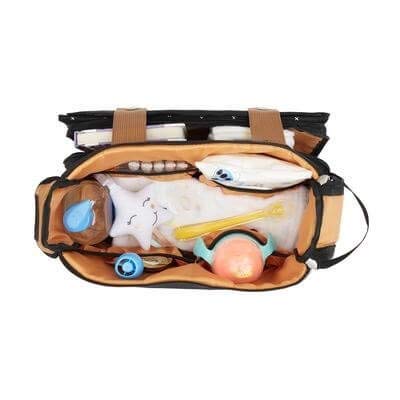Badabulle Easy Travel Kinderwagen-Organizer, Kinderwagentasche und Buggy Organizer, inkl. Wickelunte