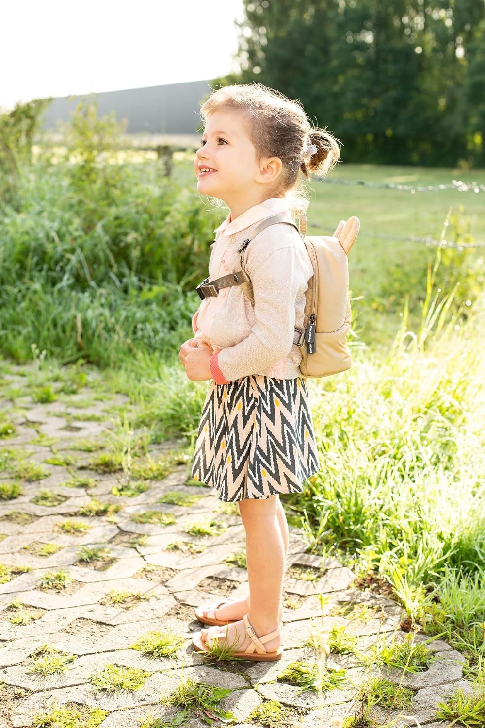 CHILDHOME, Kinderrucksack Baby, Schule, Kindergarten, Krippe, Zwei Fächer, Lunchbag/Flaschen geeigne