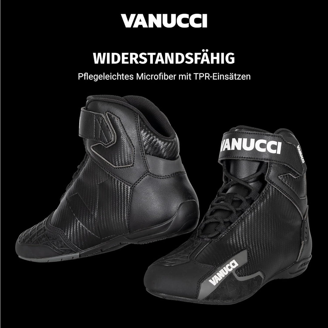 Vanucci VSB-3 Motorradstiefel Herren, Touring Stiefel, Biker Boots, Motorradschuhe Mit CE-Zertifizie