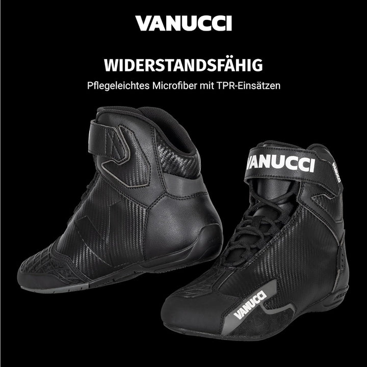 Vanucci VSB-3 Motorradstiefel Herren, Touring Stiefel, Biker Boots, Motorradschuhe Mit CE-Zertifizie
