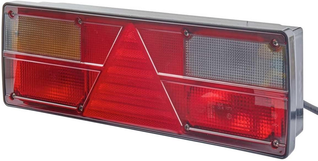 HELLA - Heckleuchte - EasyConn I - Glühlampe - 24V - Anbau/geschraubt - Lichtscheibenfarbe: mehrfarb
