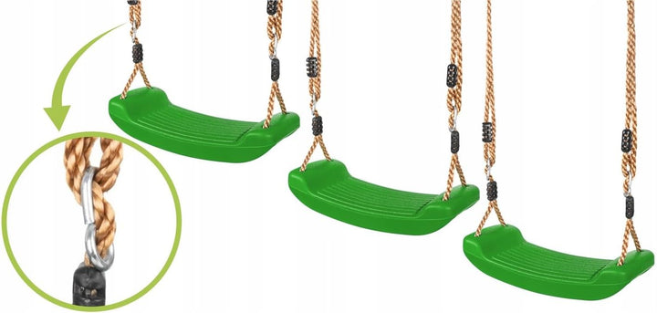 KRUMAD Kinderschaukel Outdoor & Indoor, Ergonomische Schaukel Kinder, Höhenverstellbaren Seilen 115–