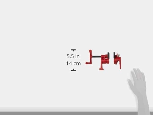 Bessey BPC-H12 Rohrschellen, 1,27 cm, H-Stil, Rot, Rohrschellen