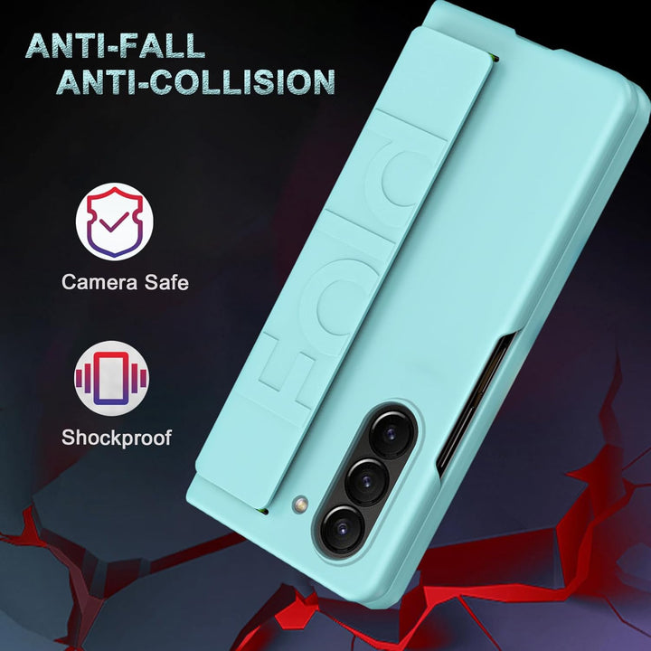 NINKI Kompatible Hand Strap Case für Samsung Galaxy Z Fold 5 Phone Hülle Frauen Männer, Ultra Slim/D