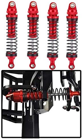 4 stücke RC Stossdämpfer, Aluminium Stossdämpfer Montiert Federn Dämpfer RC Dämpfer Upgrade Teile fü