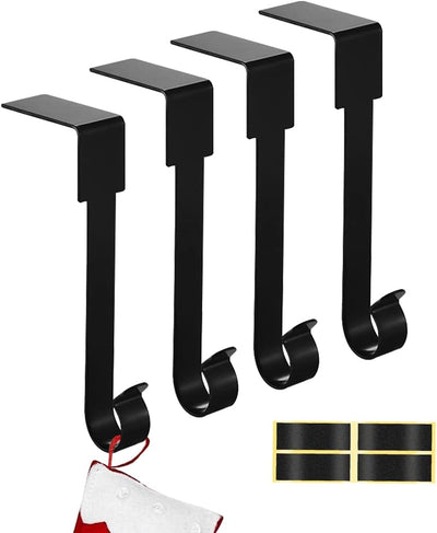 Weihnachtsstrumpf Haken, OLRWSLG 4 Stück Weihnachtssocken Halter Metall Weihnachten Strümpfe Hängeha
