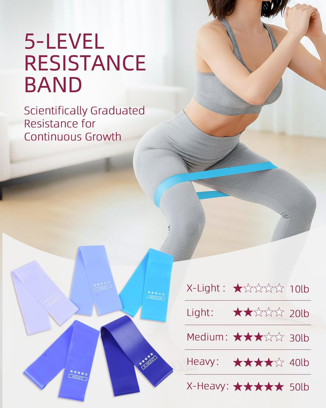Abahub Pilates Ring Set, 35CM Magic Circle, 25CM Mini Ball,5er Set Fitnessbänder,Yoga Socken,Gleitsc
