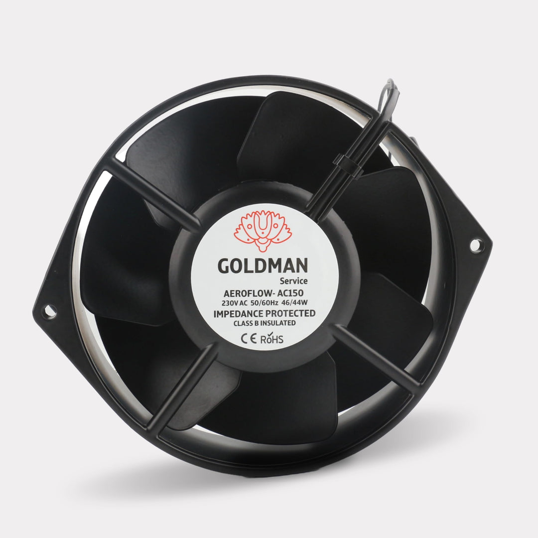 Axiallüfter für Belüftung und Kühlung, Hoher Luftstrom, Geräuscharm, Metallflügel, Kugellager, Alumi