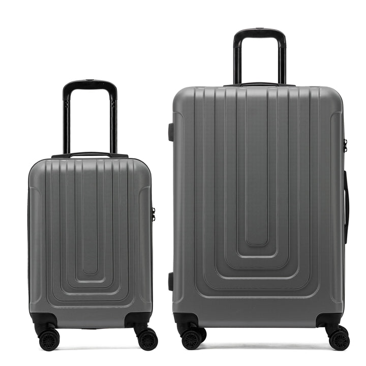 Flight Knight Premium Lightweight Suitcase - TSA-Schloss Mit USB-Anschluss - 8 Spinner-Rader - ABS-H