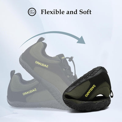 SAGUARO Barfussschuhe Herren Minimalistische Traillaufschuhe Damen Laufschuhe Outdoor Sport Fitnesss