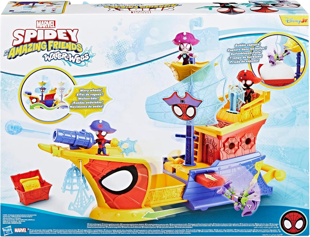Spidey and his Amazing Friends SAF WEBS AHOY Bubble Ship Piratenschiff, Piratenschiff