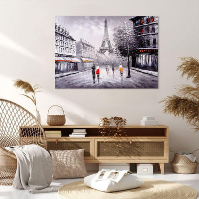 Bilder auf Leinwand 100x70cm Leinwandbild Architektur Paris Eiffle Frankreich Gross Wanddeko Bild Sc