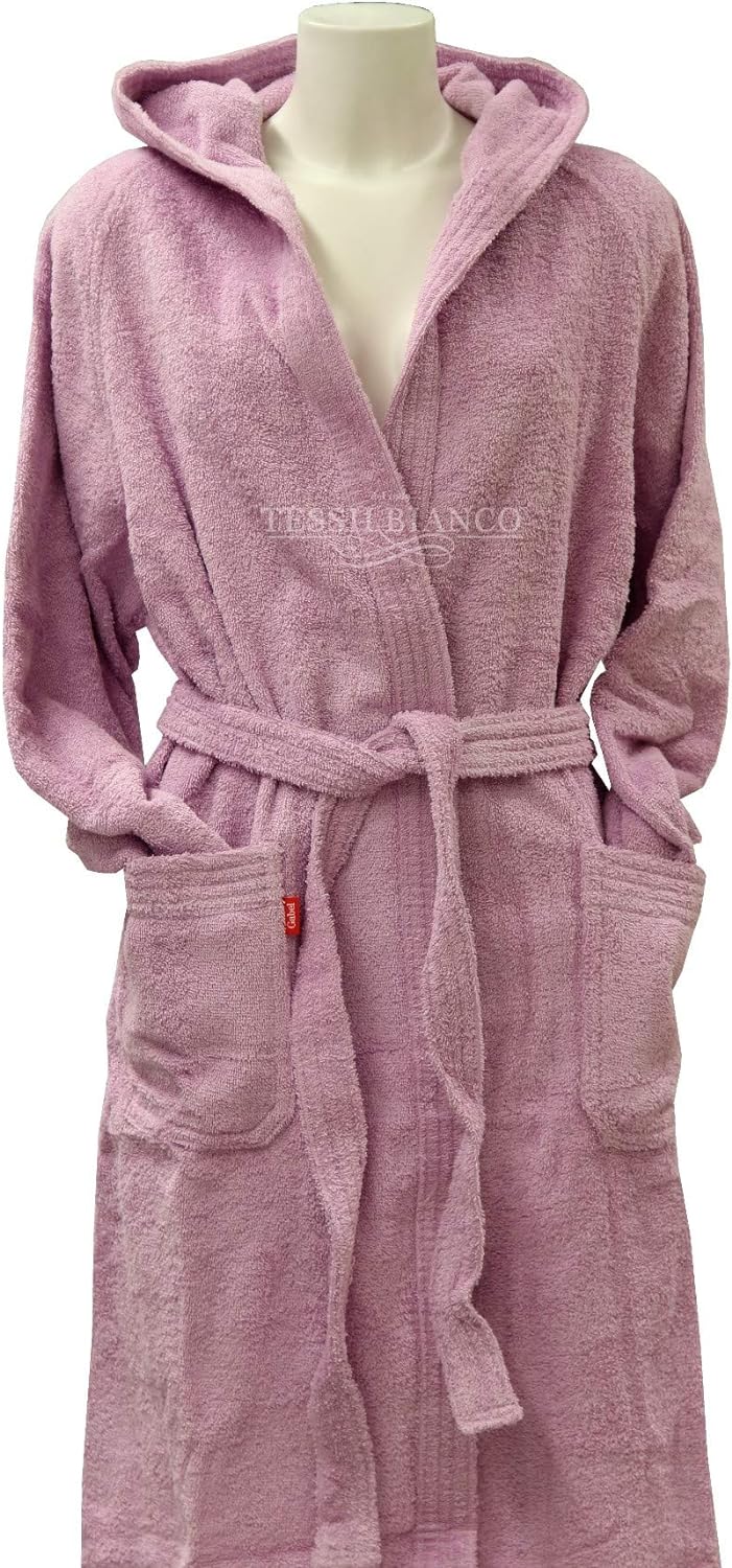 Gabel 09400 5B Bademantel für Erwachsene, 100% Baumwolle. 1x1x1 cm violett, Violett