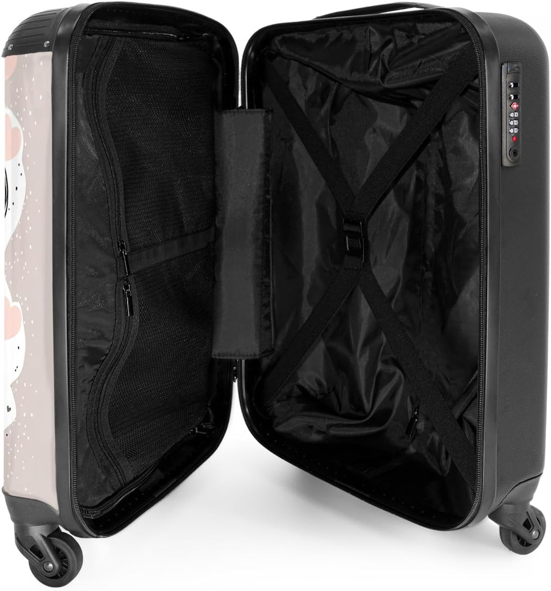 NoBoringSuitcases.com® Hartschalenkoffer Mädchen Koffer fürs Handgepäck Reisekoffe Kinder Geschenke