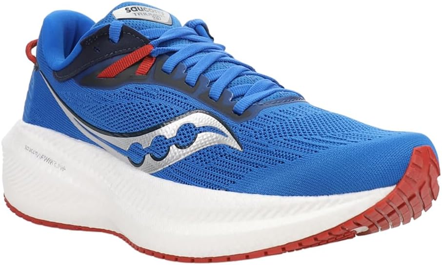 Saucony Herren Triumph 21 Sneaker 41 EU Cobalt Silver, 41 EU Cobalt Silver