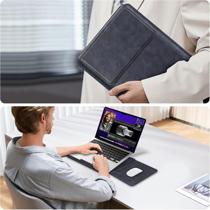 Fintie 13.6 Zoll Laptop Tasche mit Ständer Kompatibel mit MacBook Air 13.6 2026-2022, MacBook Neo, M