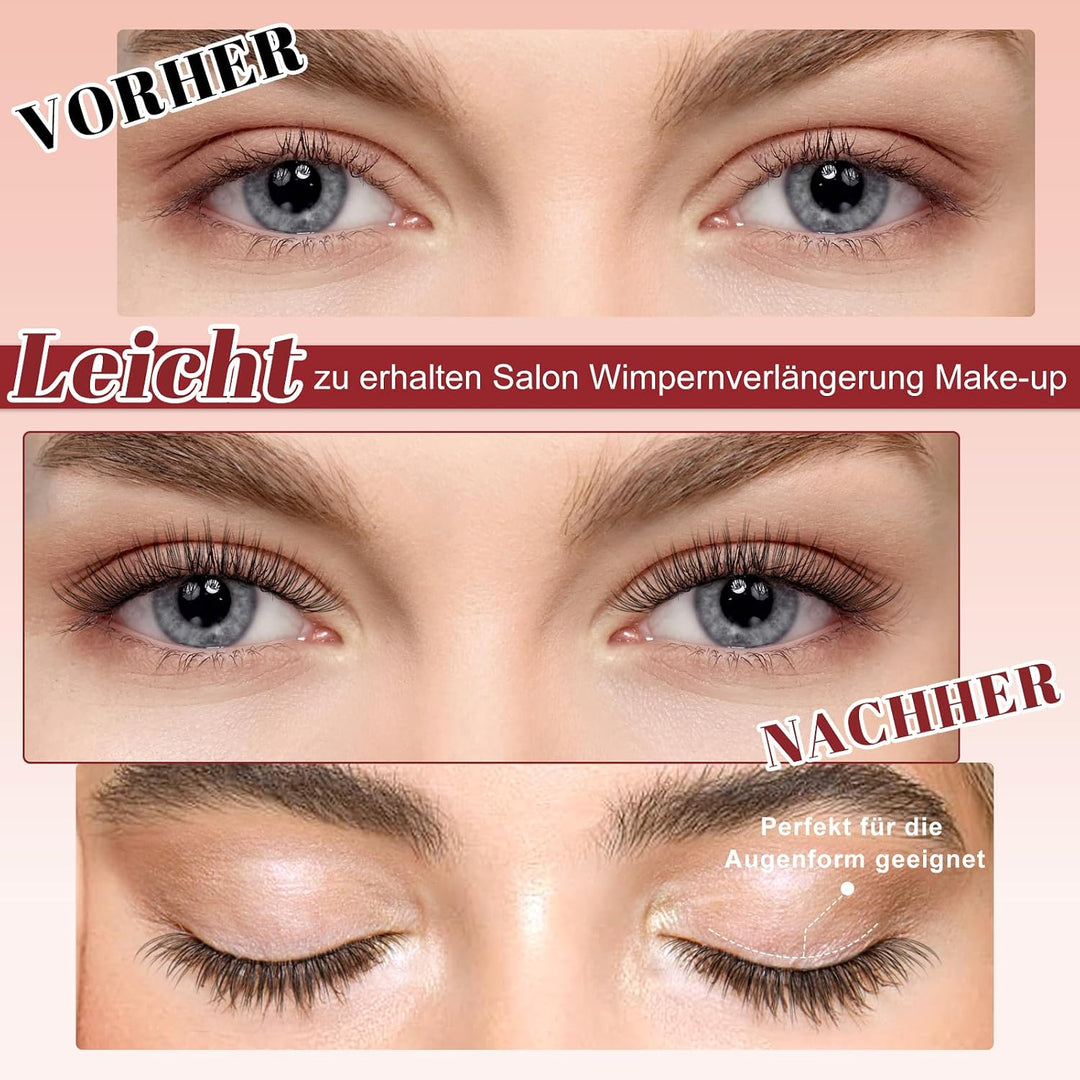 Higu clace Magnetische Wimpern,Magnet Wimpern Ohne Eyeliner,Magnetische Wimpern mit Applikator,Wimpe
