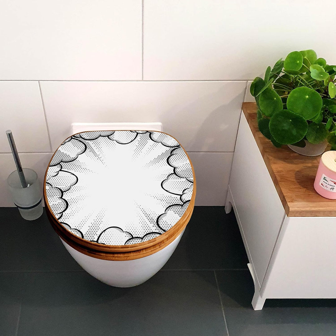 banjado Design WC Sitz Bambus Absenkautomatik 45,8x37,5cm - Toilettendeckel mit Absenkautomatik Holz