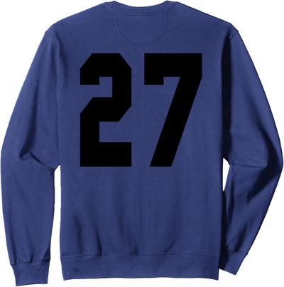 # 27 Team Sports Trikot vorne & hinten Number Player Fan Sweatshirt