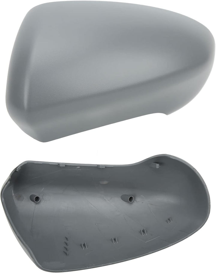 Qiilu Aussenspiegelabdeckung Aussenspiegelabdeckung Grau Rückspiegelgehäuse Ersatz für Nissan Qashqa