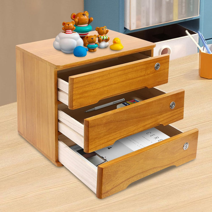 Schreibtisch Aufbewahrung Organizer Schubladen Regal Aufbewahrungsschrank Schubladenschrank aus Holz