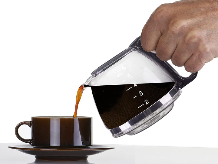 BEPER BC.060 Black Drip Coffee Maker, 6 Cups, Drip, Negro, Onesize, BC.060/BK 600 ml, 600 ml