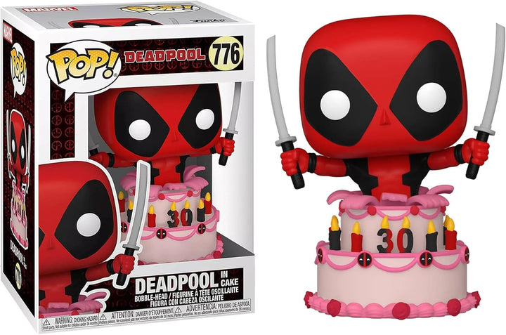 Funko Pop! Marvel: Deadpool 30th - Deadpool in Cake - Vinyl-Sammelfigur - Geschenkidee - Offizielle