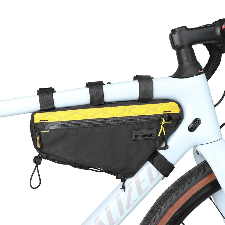 Rhinowalk Fahrrad-Dreieckstasche 1,7L – wasserdichte Rahmentasche mit YKK-Reissverschluss, Kabeldurc
