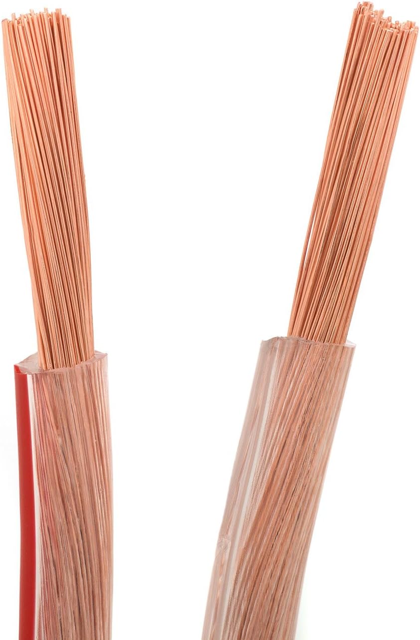 DCSk 50m - 2x4mm² Lautsprecherkabel transparent - OFC Kupferkabel für HiFi/Audio - 99,99% Kupfer Box